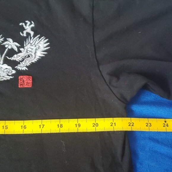 Habu Box LL Black Okinawa Beach unisex Japanese Hand Painted tshirt - Picture 6 of 7